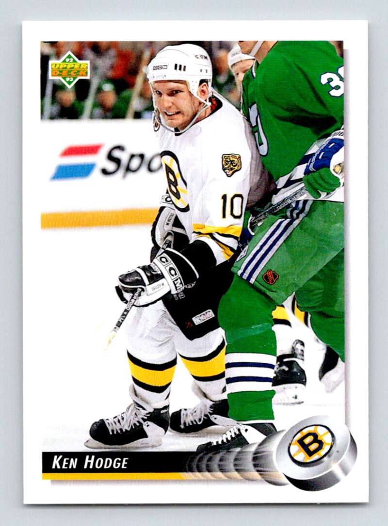 1992-93 Upper Deck Hockey  #254 Ken Hodge Jr.  Boston Bruins  Image 1