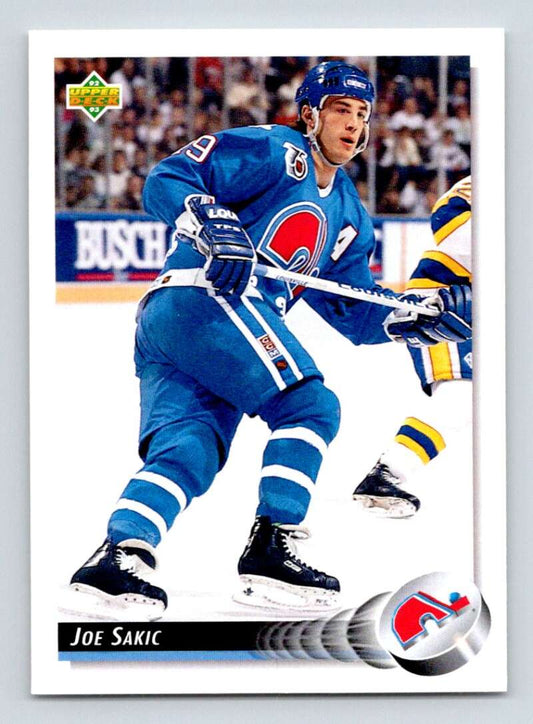 1992-93 Upper Deck Hockey  #255 Joe Sakic  Quebec Nordiques  Image 1