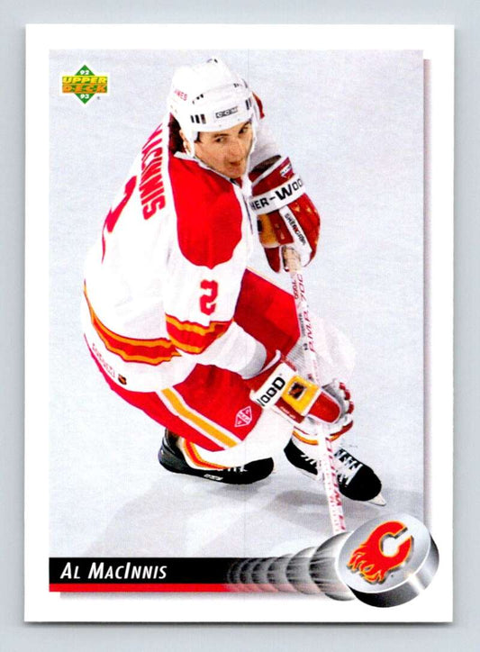 1992-93 Upper Deck Hockey  #257 Al MacInnis  Calgary Flames  Image 1