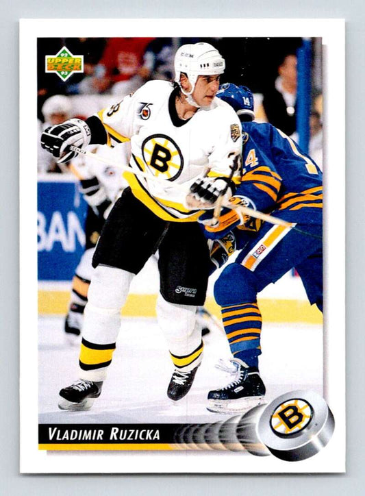 1992-93 Upper Deck Hockey  #258 Vladimir Ruzicka  Boston Bruins  Image 1