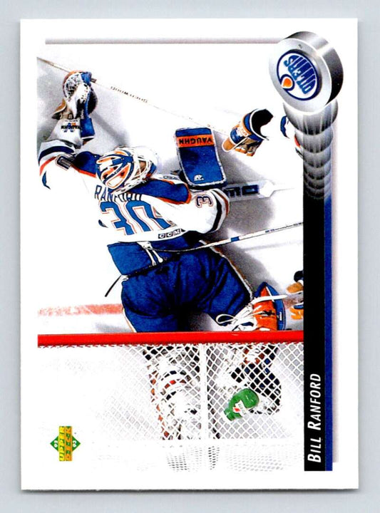 1992-93 Upper Deck Hockey  #262 Bill Ranford  Edmonton Oilers  Image 1