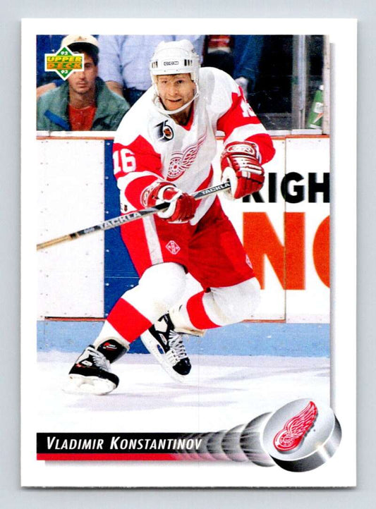1992-93 Upper Deck Hockey  #267 Vladimir Konstantinov  Detroit Red Wings  Image 1