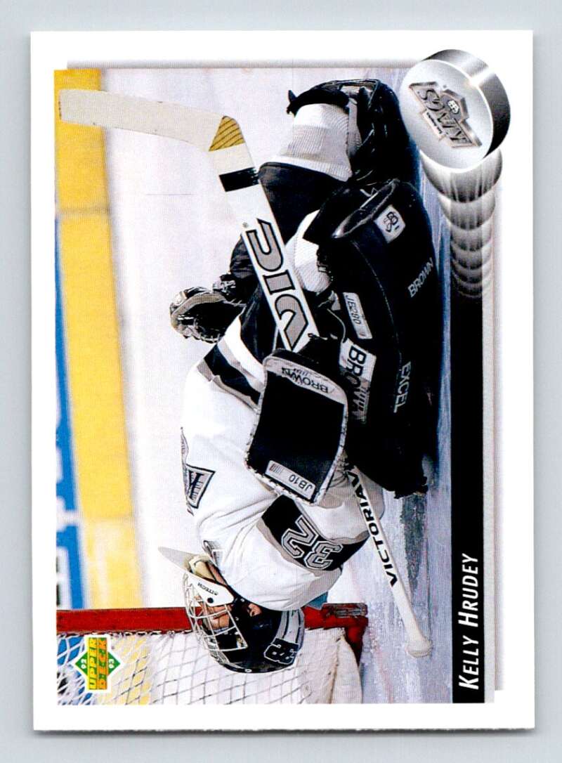1992-93 Upper Deck Hockey  #270 Kelly Hrudey  Los Angeles Kings  Image 1