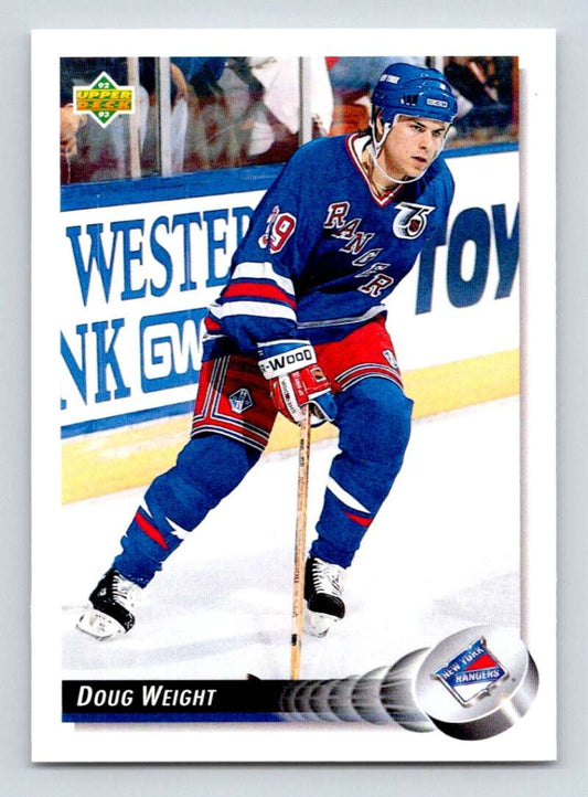 1992-93 Upper Deck Hockey  #279 Doug Weight  New York Rangers  Image 1