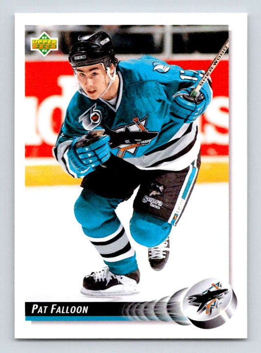 1992-93 Upper Deck Hockey  #286 Pat Falloon  San Jose Sharks  Image 1