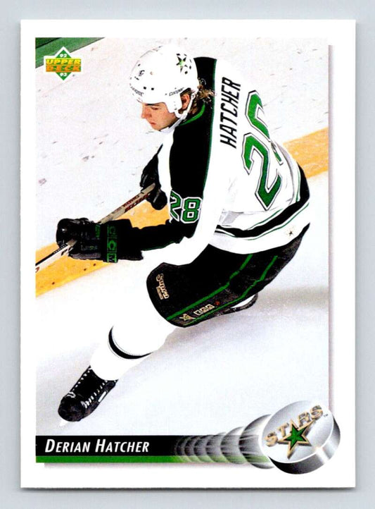 1992-93 Upper Deck Hockey  #287 Derian Hatcher  Minnesota North Stars  Image 1
