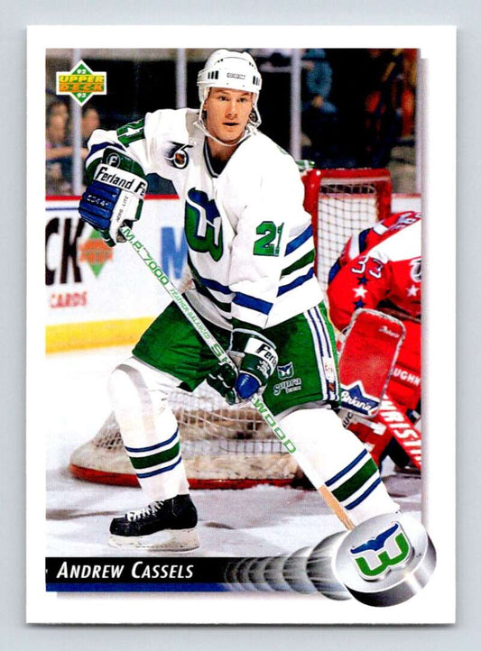 1992-93 Upper Deck Hockey  #288 Andrew Cassels  Hartford Whalers  Image 1