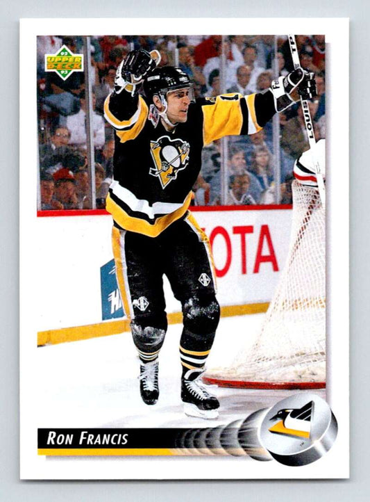 1992-93 Upper Deck Hockey  #291 Ron Francis  Pittsburgh Penguins  Image 1