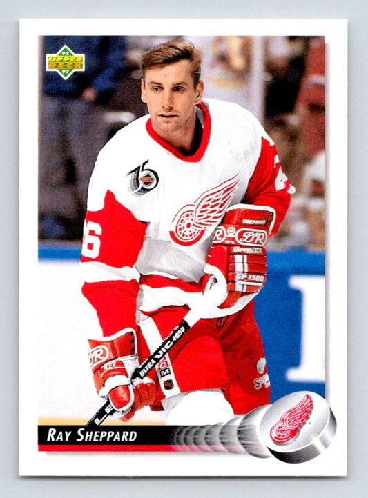 1992-93 Upper Deck Hockey  #296 Ray Sheppard  Detroit Red Wings  Image 1