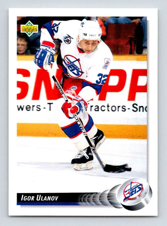 1992-93 Upper Deck Hockey  #300 Igor Ulanov  Winnipeg Jets  Image 1