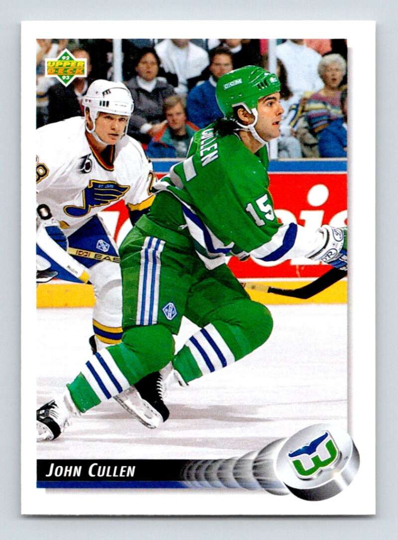 1992-93 Upper Deck Hockey  #304 John Cullen  Hartford Whalers  Image 1