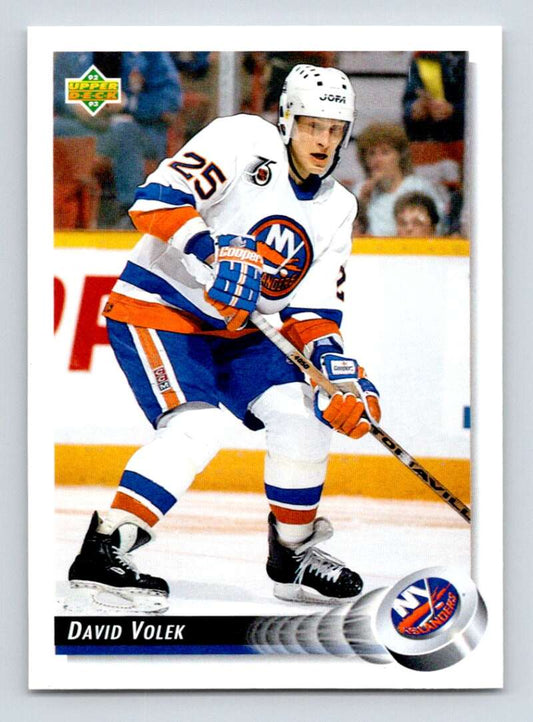 1992-93 Upper Deck Hockey  #313 David Volek  New York Islanders  Image 1