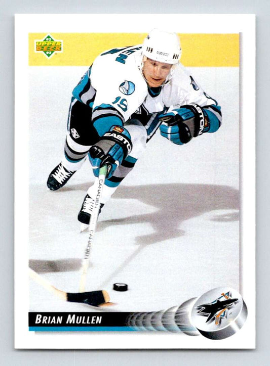 1992-93 Upper Deck Hockey  #317 Brian Mullen  San Jose Sharks  Image 1