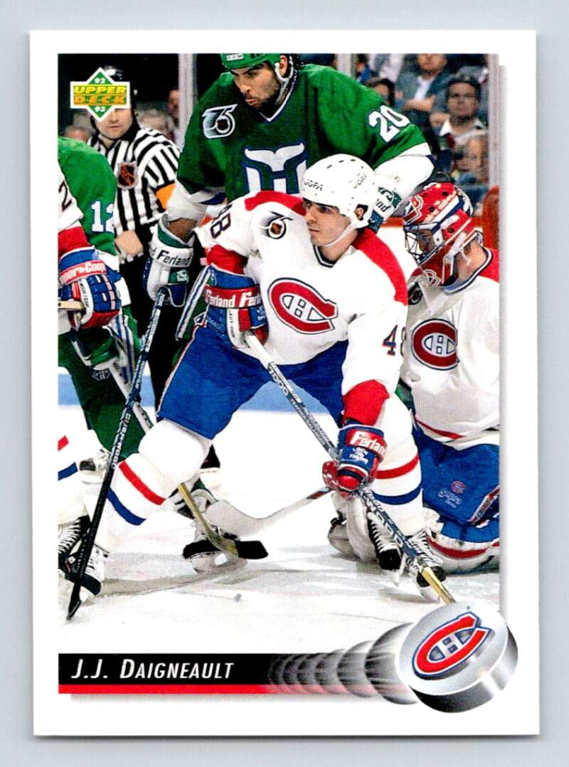 1992-93 Upper Deck Hockey  #331 J.J. Daigneault  Montreal Canadiens  Image 1