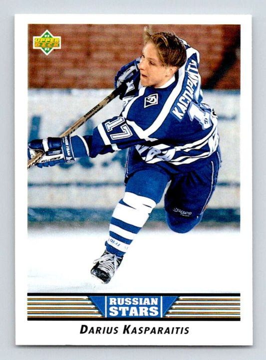 1992-93 Upper Deck Hockey  #335 Darius Kasparaitis RS  New York Islanders  Image 1