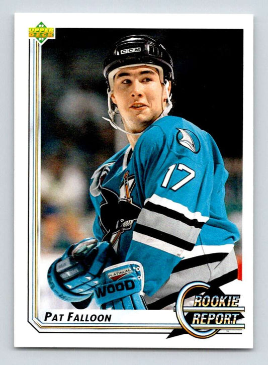 1992-93 Upper Deck Hockey  #355 Pat Falloon RR  San Jose Sharks  Image 1