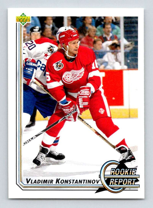 1992-93 Upper Deck Hockey  #357 Vladimir Konstantinov  Detroit Red Wings  Image 1
