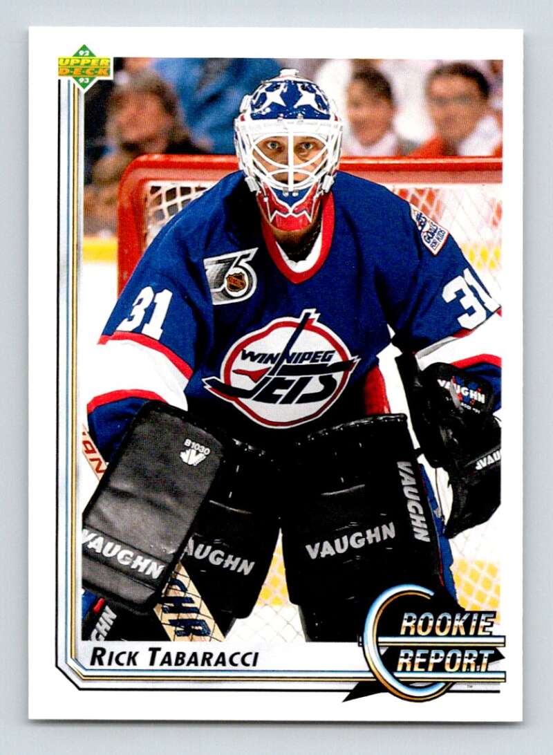 1992-93 Upper Deck Hockey  #358 Rick Tabaracci RR  Winnipeg Jets  Image 1