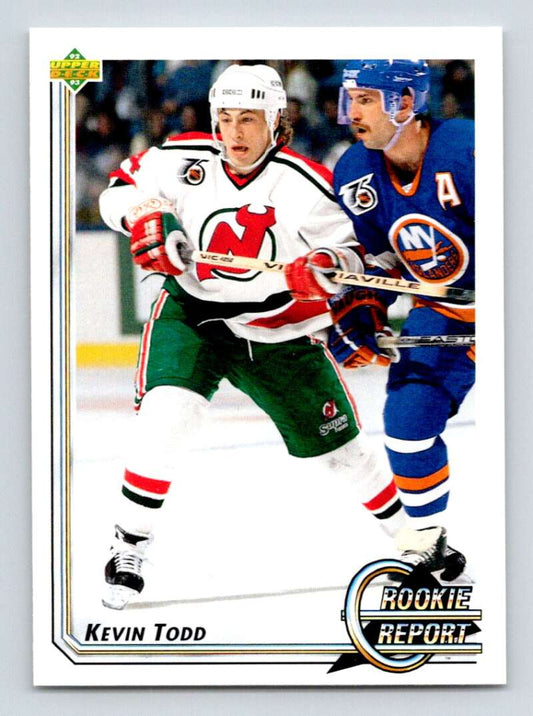 1992-93 Upper Deck Hockey  #365 Kevin Todd RR  New Jersey Devils  Image 1