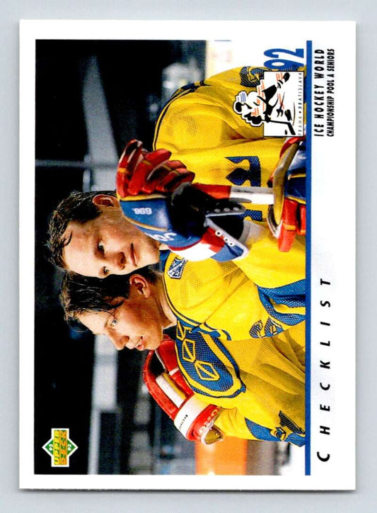 1992-93 Upper Deck Hockey  #369 Peter Forsberg/Arto Blomsten CL   Image 1