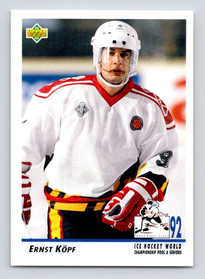 1992-93 Upper Deck Hockey  #372 Ernst Kopf  RC Rookie  Image 1