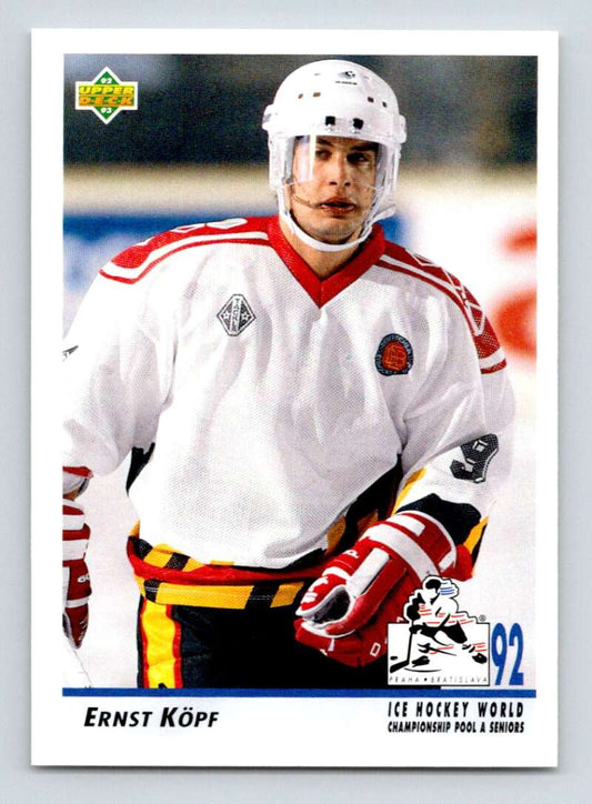 1992-93 Upper Deck Hockey  #372 Ernst Kopf  RC Rookie  Image 1