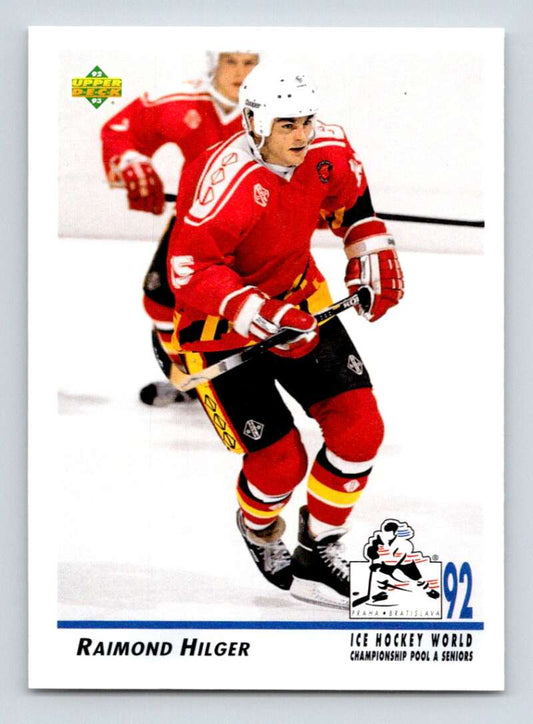 1992-93 Upper Deck Hockey  #373 Raimond Hilger  RC Rookie  Image 1