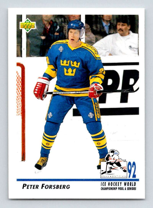1992-93 Upper Deck Hockey  #375 Peter Forsberg   Image 1