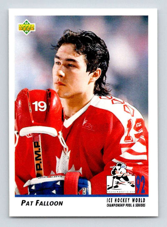 1992-93 Upper Deck Hockey  #386 Pat Falloon  San Jose Sharks  Image 1