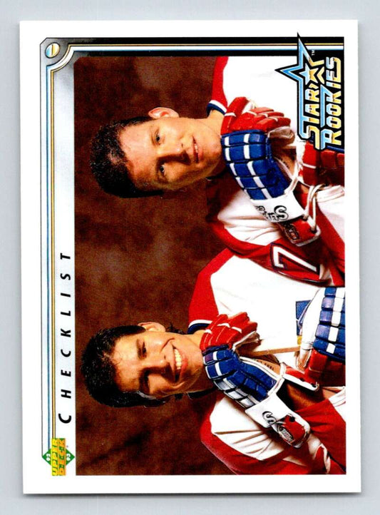 1992-93 Upper Deck Hockey  #398 Scott Lachance/Keith Tkachuk CL Islanders  Image 1