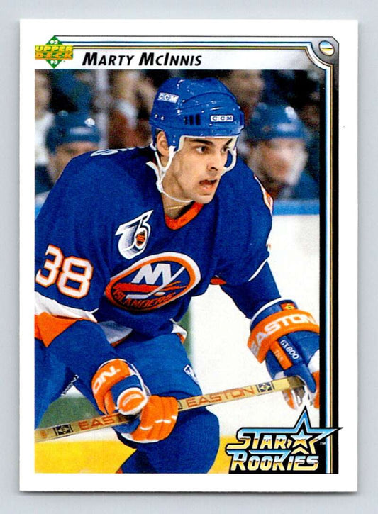 1992-93 Upper Deck Hockey  #410 Marty McInnis SR  RC Rookie New York Islanders  Image 1