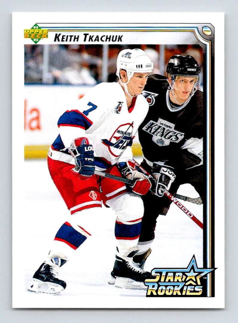 1992-93 Upper Deck Hockey  #419 Keith Tkachuk SR  RC Rookie Winnipeg Jets  Image 1