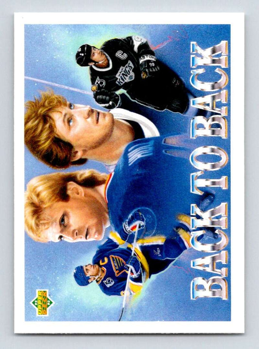 1992-93 Upper Deck Hockey  #423 Brett Hull/Wayne Gretzky  St. Louis Blues  Image 1