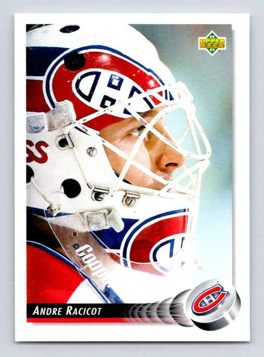 1992-93 Upper Deck Hockey  #430 Andre Racicot  Montreal Canadiens  Image 1