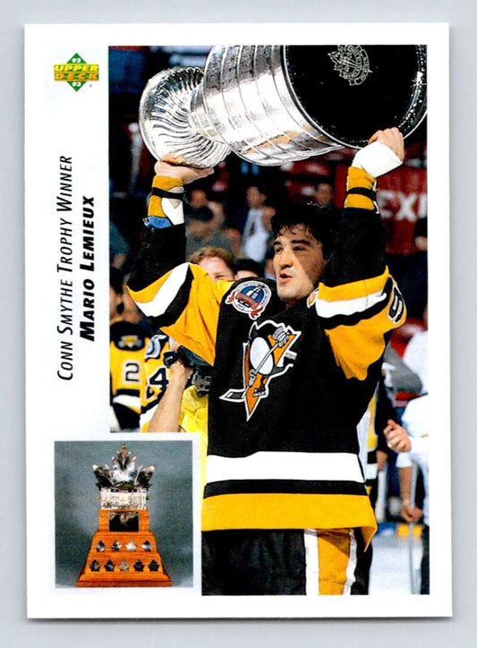 1992-93 Upper Deck Hockey  #436 Mario Lemieux  Pittsburgh Penguins  Image 1