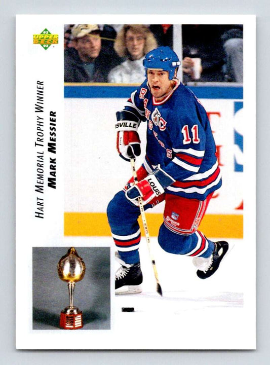 1992-93 Upper Deck Hockey  #437 Mark Messier  New York Rangers  Image 1