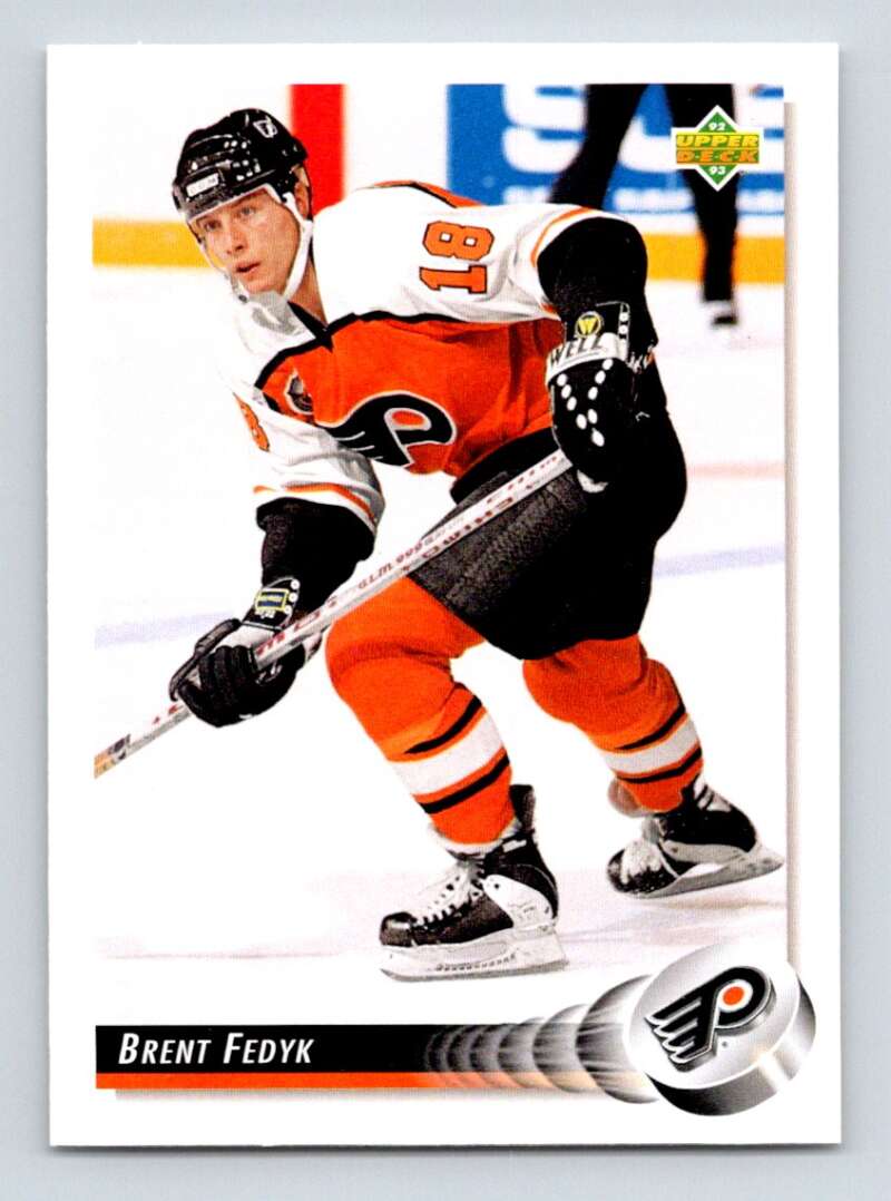 1992-93 Upper Deck Hockey  #443 Brent Fedyk  Philadelphia Flyers  Image 1