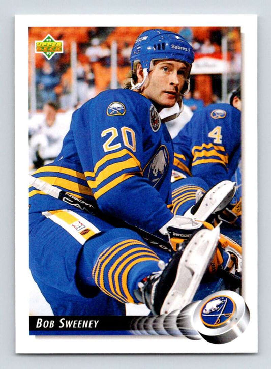 1992-93 Upper Deck Hockey  #449 Bob Sweeney  Buffalo Sabres  Image 1
