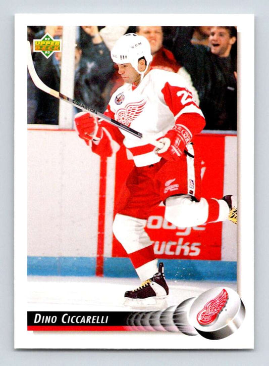 1992-93 Upper Deck Hockey  #461 Dino Ciccarelli  Detroit Red Wings  Image 1