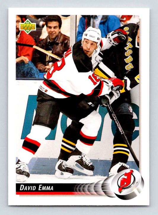 1992-93 Upper Deck Hockey  #462 David Emma  New Jersey Devils  Image 1