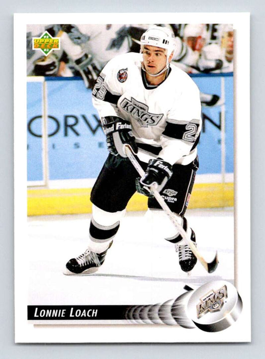1992-93 Upper Deck Hockey  #466 Lonnie Loach  RC Rookie Los Angeles Kings  Image 1