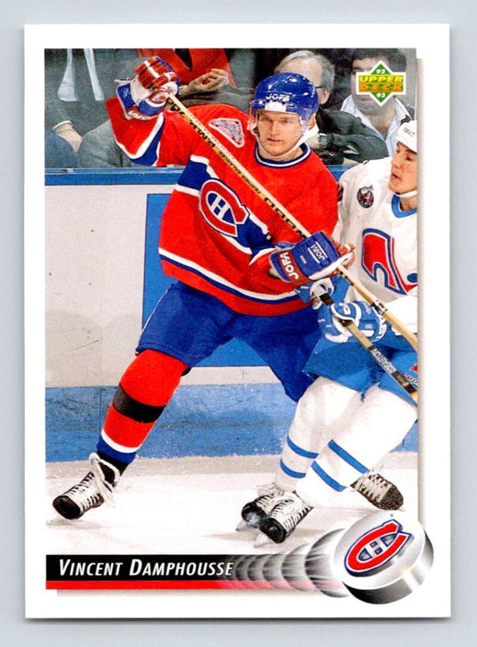 1992-93 Upper Deck Hockey  #476 Vincent Damphousse   Image 1