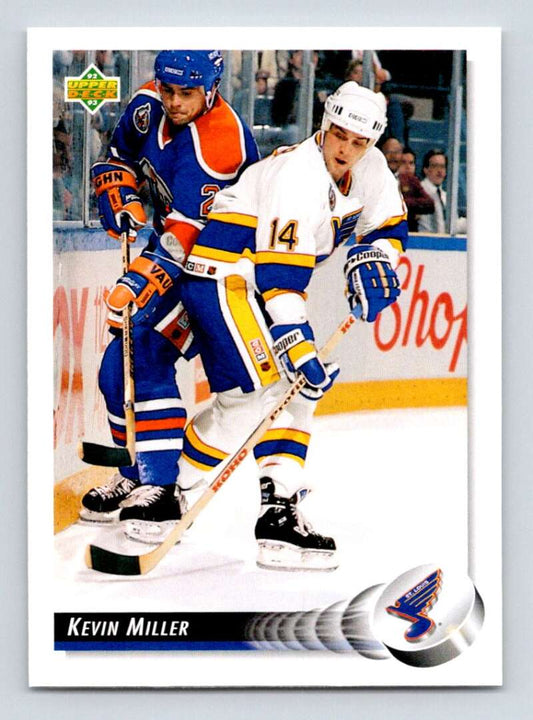 1992-93 Upper Deck Hockey  #482 Kevin Miller  St. Louis Blues  Image 1