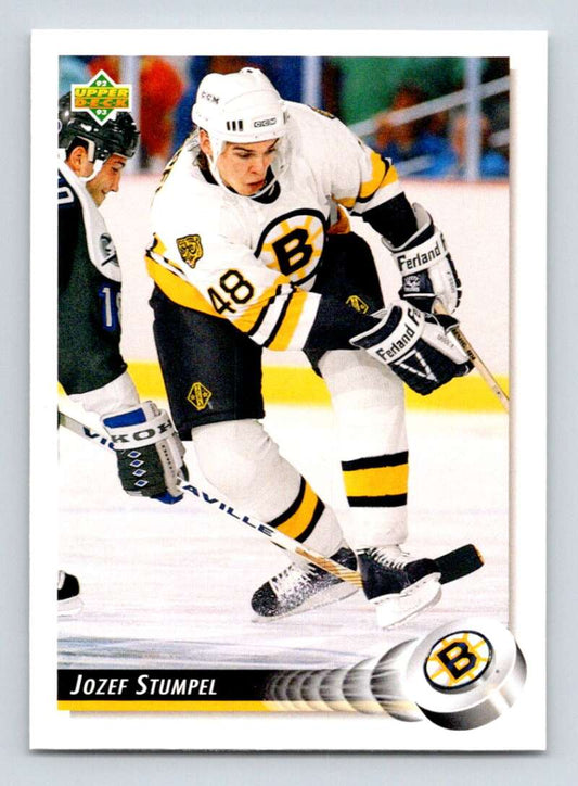 1992-93 Upper Deck Hockey  #485 Jozef Stumpel  Boston Bruins  Image 1