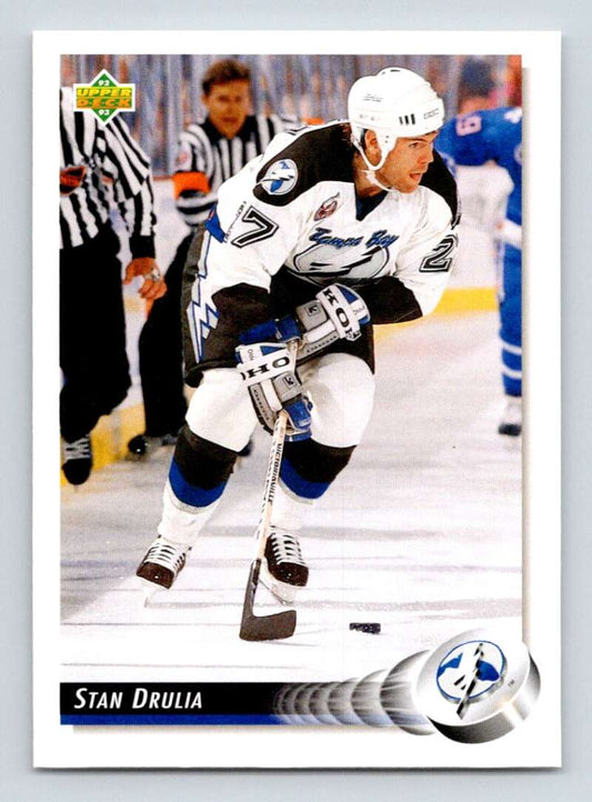 1992-93 Upper Deck Hockey  #487 Stan Drulia  RC Rookie Tampa Bay Lightning  Image 1