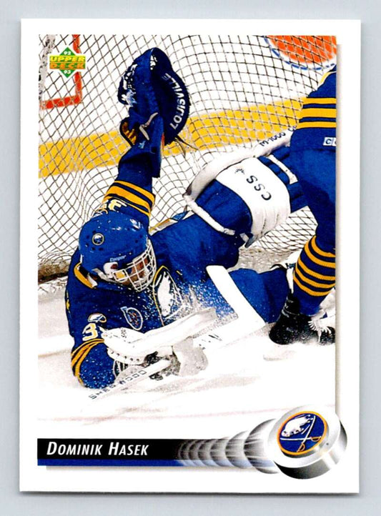 1992-93 Upper Deck Hockey  #506 Dominik Hasek  Buffalo Sabres  Image 1
