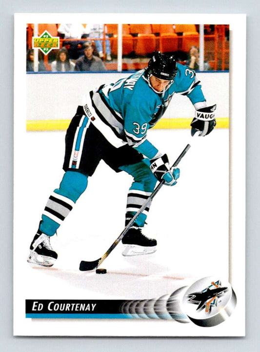 1992-93 Upper Deck Hockey  #507 Ed Courtenay  San Jose Sharks  Image 1