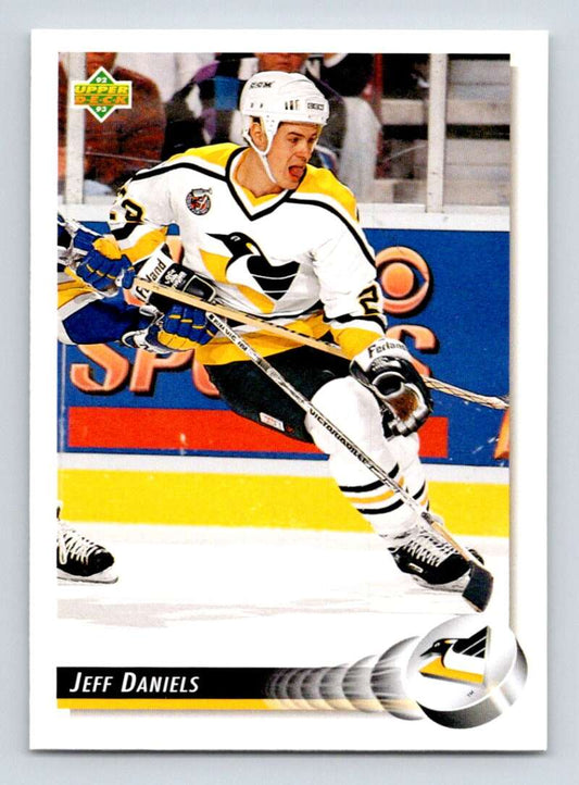 1992-93 Upper Deck Hockey  #508 Jeff Daniels  Pittsburgh Penguins  Image 1