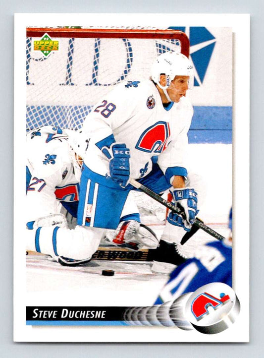 1992-93 Upper Deck Hockey  #513 Steve Duchesne  Quebec Nordiques  Image 1