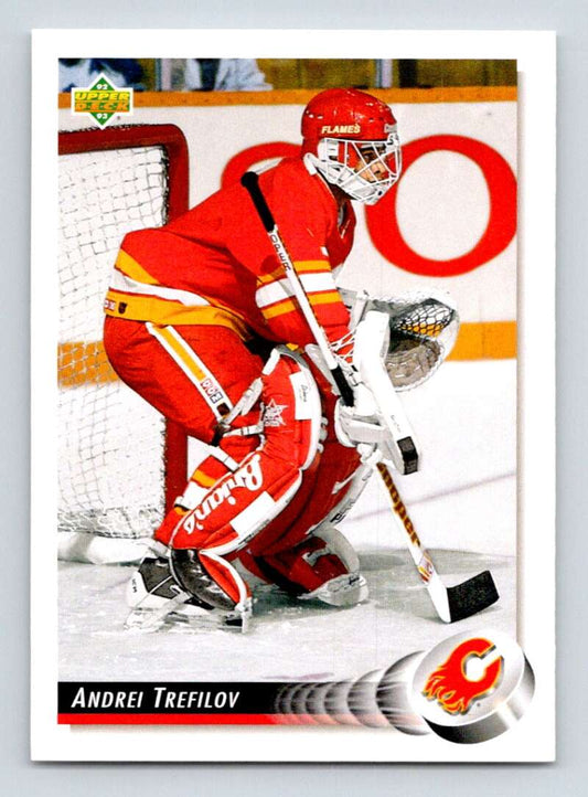 1992-93 Upper Deck Hockey  #514 Andrei Trefilov  Calgary Flames  Image 1